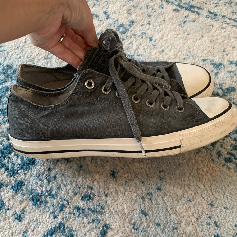 Gray Weathered Wash Low Converse